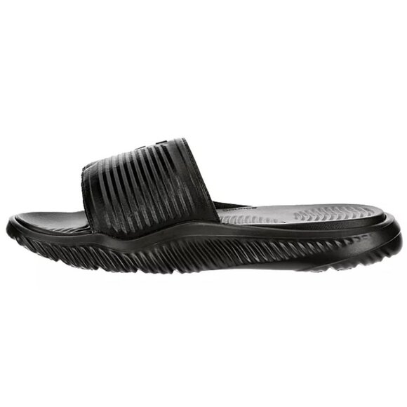 Adidas Alphabounce 2.0 Men's EVA 3 Stripe Adjustable Casual Sport Slip-On Slide - Picture 3 of 5
